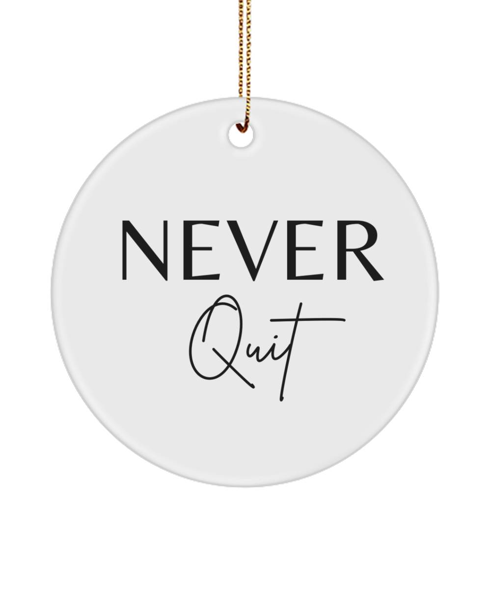Holiday Joy in Ornament Form, white, Motivational Inspirational Christmas Holiday Ornament. Model 60096