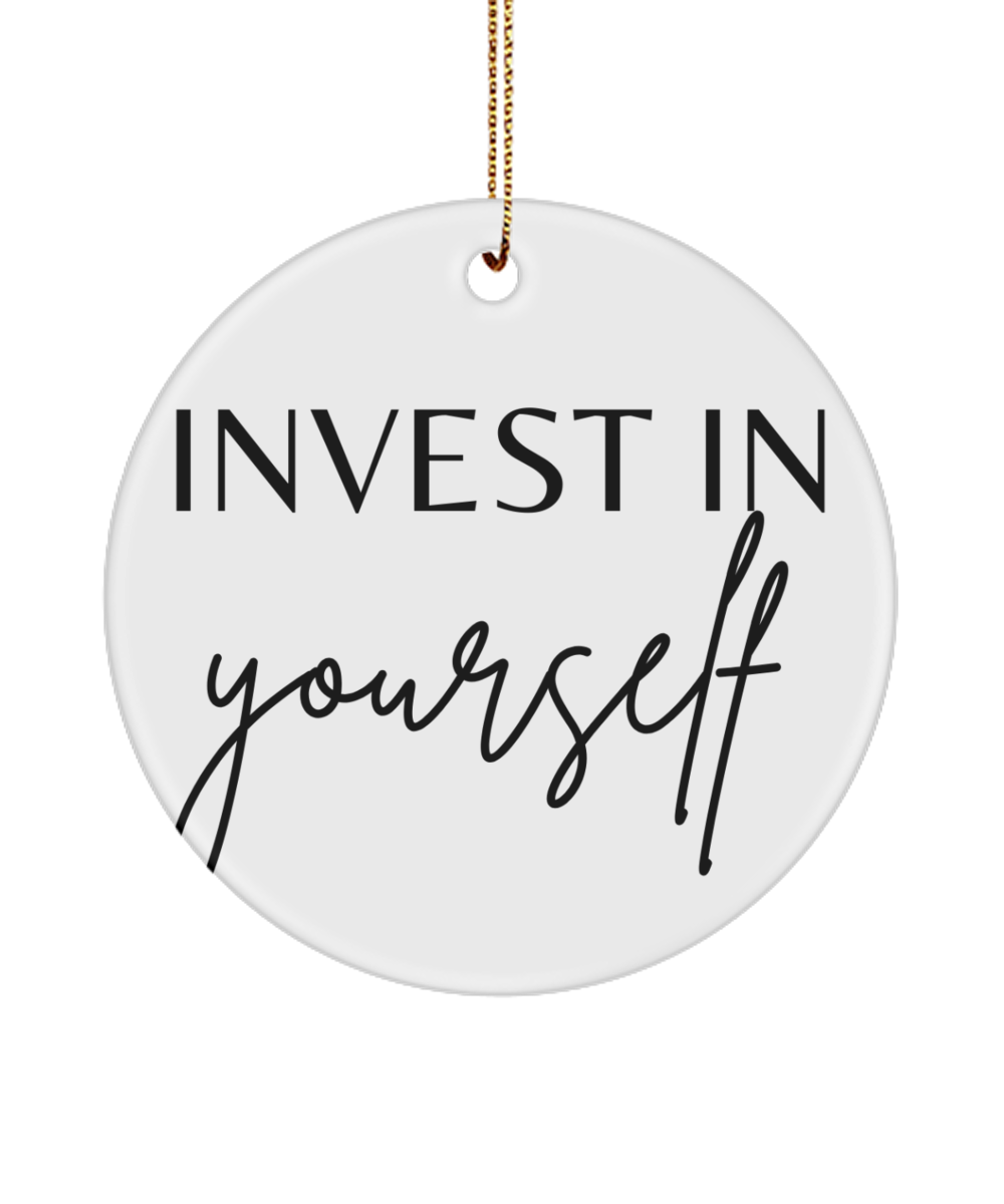 Inspirational Trinket for the Holidays, white, Motivational Inspirational Christmas Holiday Ornament. Model 60096