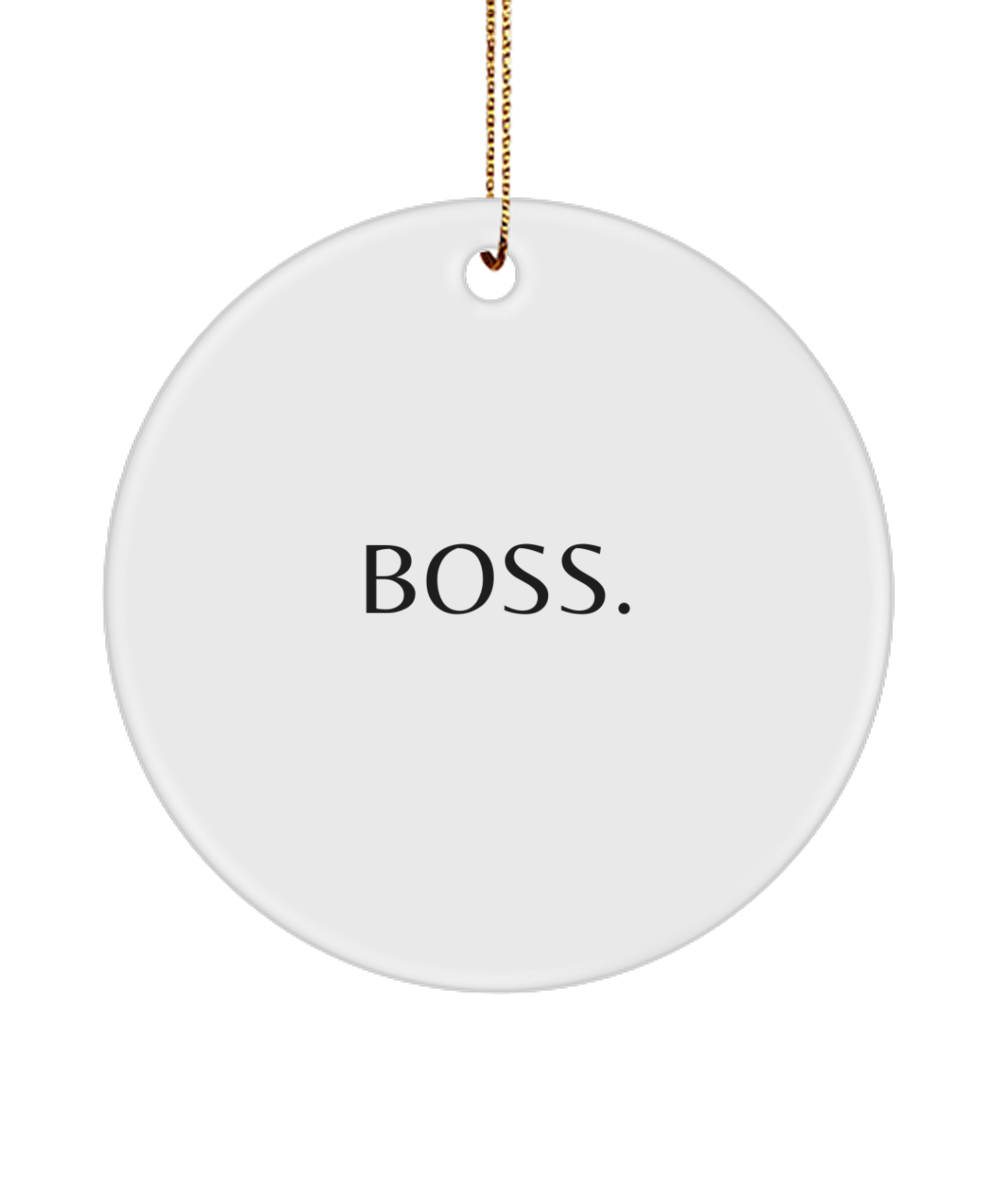 Embrace Joy and Inspiration this Christmas, white, Motivational Inspirational Christmas Holiday Ornament. Model 60096