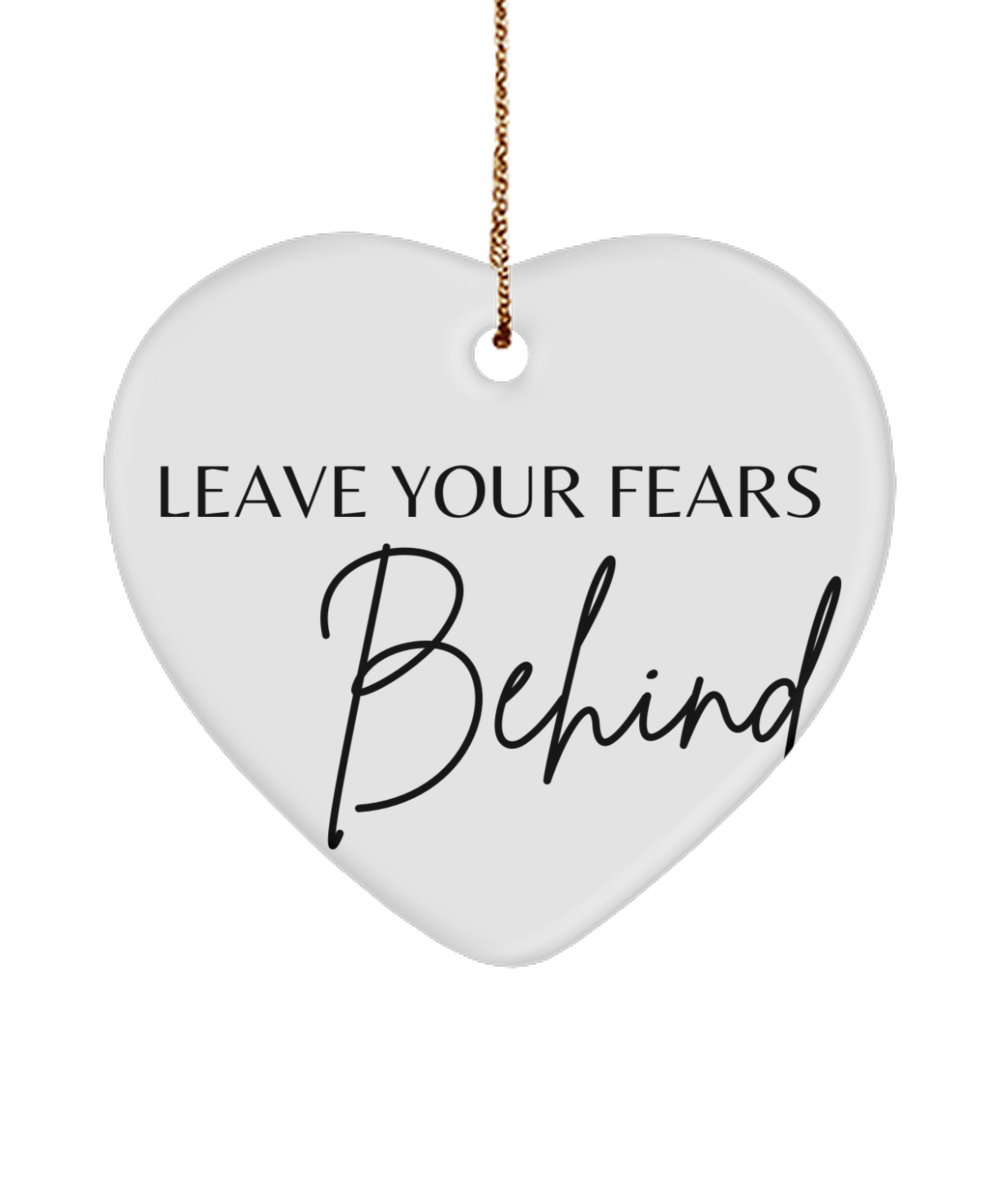 Sparkle with Motivation this Holiday, white, Motivational Christmas Holiday heart Shape Ornament. Model 60097