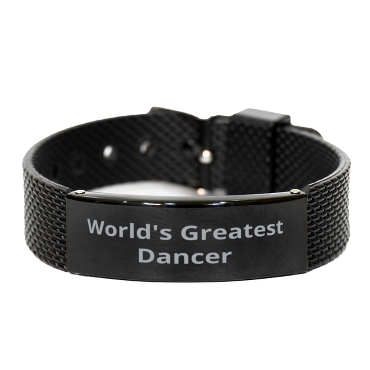 World Greatest Dancer, Black Shark Mesh Bracelet. Model 60099