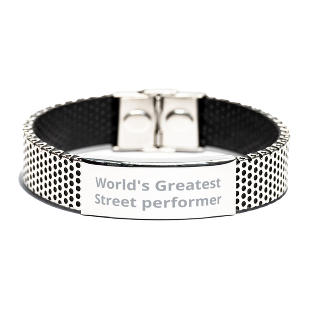 World Greatest Street performer, Stainless Steel Bracelet. Model 600100