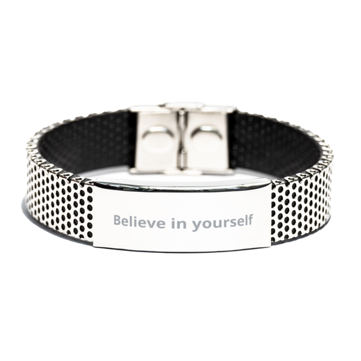 Believe in yourself, Stainless Steel Bracelet. Model 600104