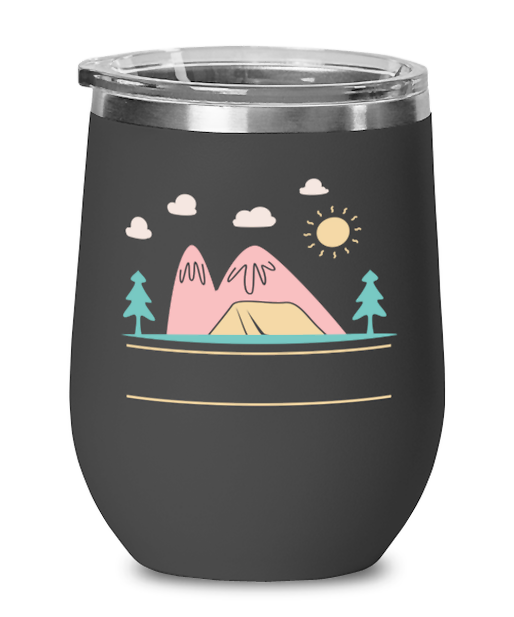 Campfire, black Wineglass. Model 60072