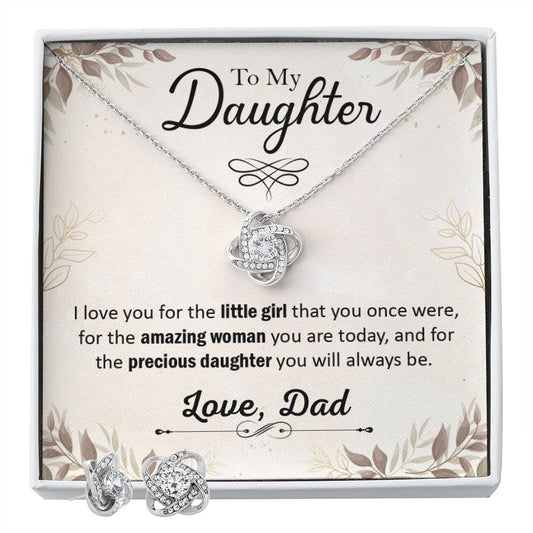 To my Daughter - Little Girl Love Knot - model SH- CF-673