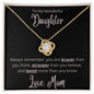 To my wonderful Daughter -  Always remember - loveknot necklace 010