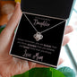 To my wonderful Daughter -  Always remember - loveknot necklace 010