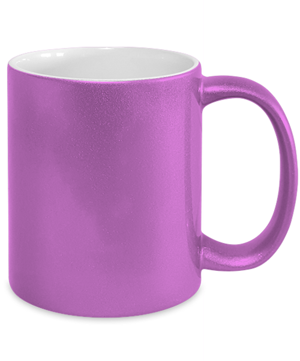 Worlds best mom, pink Coffee Mug, Coffee Cup metallic 11oz. Model 60044