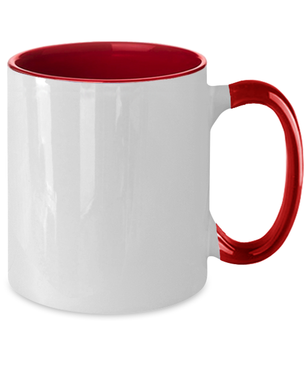 Coffee is a cup of hope i  a world full of chaos-01, red Two Tone Coffee Mug. Model 60066