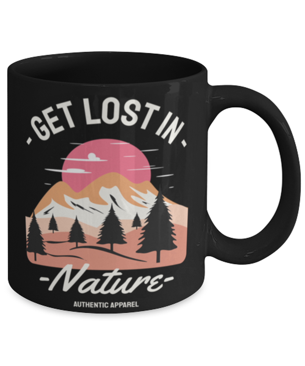 Get Lost In Nature, black Coffee Mug, Coffee Cup 11oz. Model 60071