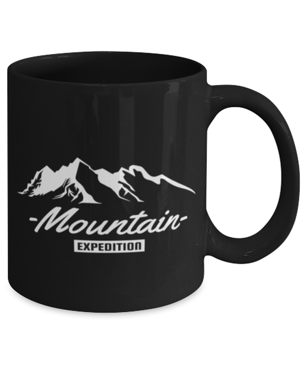 Mountain Expedition, black Coffee Mug, Coffee Cup 11oz. Model 60071