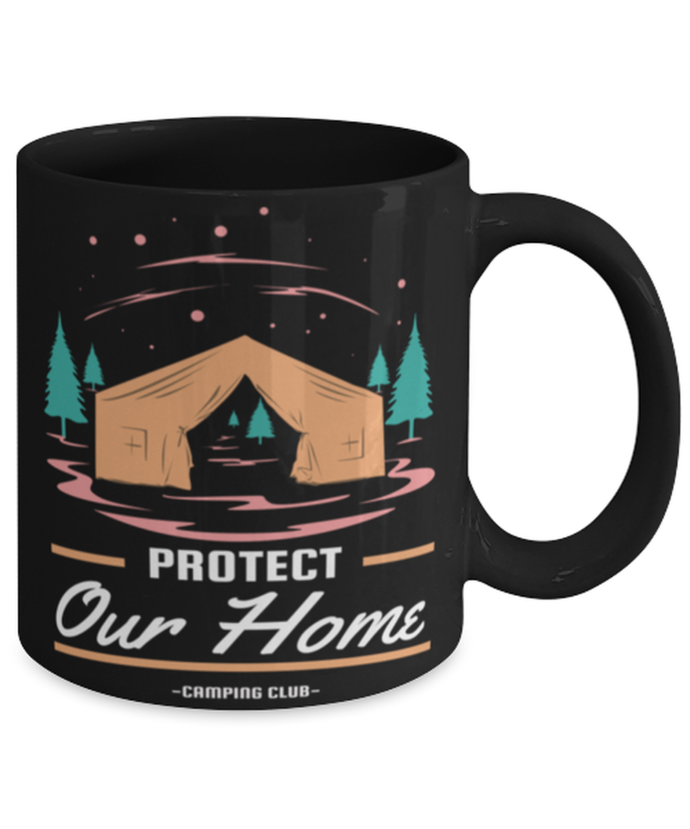 Protect Our Home, black Coffee Mug, Coffee Cup 11oz. Model 60071