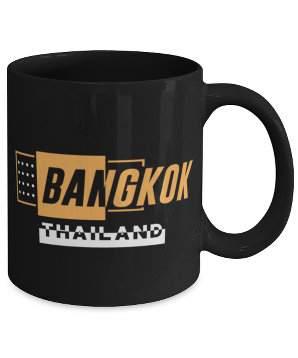 Bangkok, black Coffee Mug, Coffee Cup 11oz. Model 60082