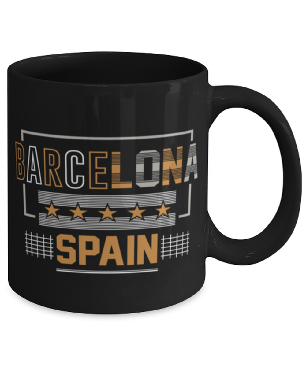 Barcelona, black Coffee Mug, Coffee Cup 11oz. Model 60082