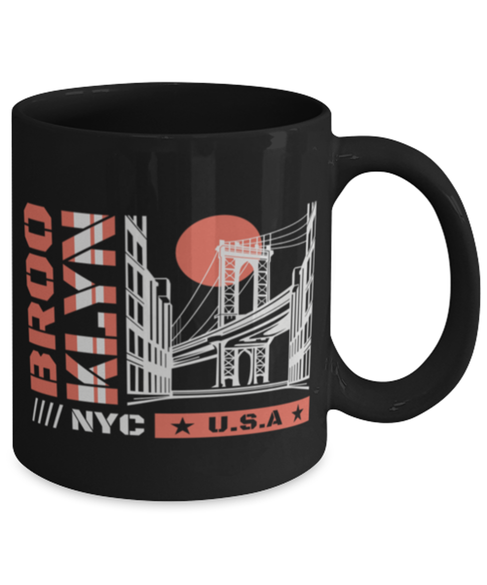 Brooklyn, black Coffee Mug, Coffee Cup 11oz. Model 60082