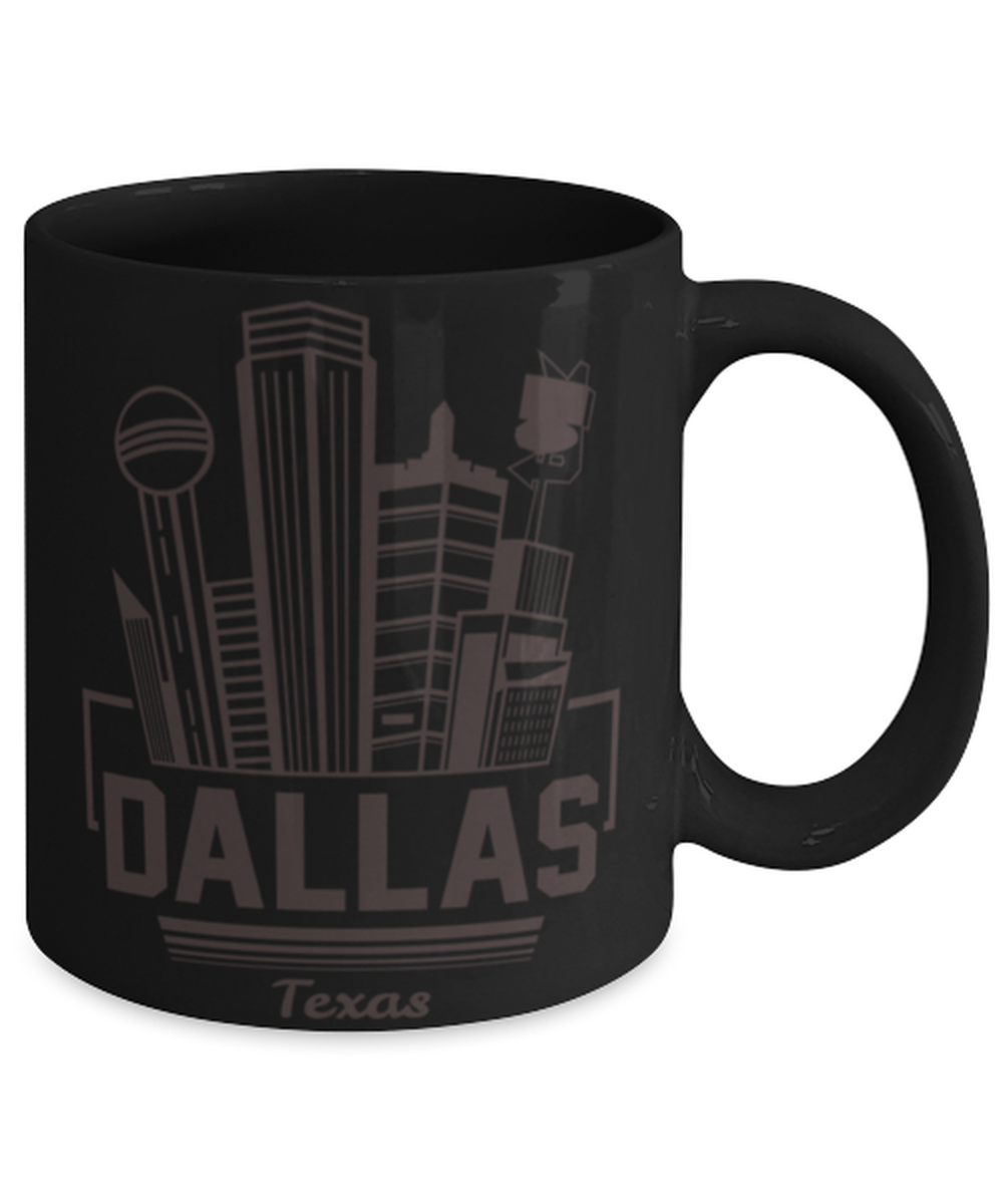 Dallas, black Coffee Mug, Coffee Cup 11oz. Model 60082
