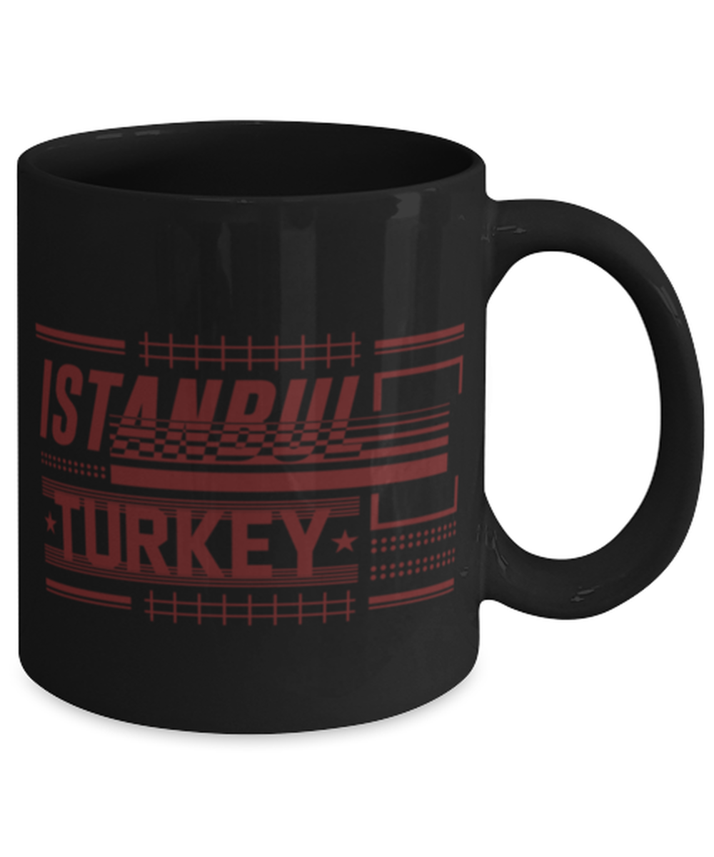 Istanbul, black Coffee Mug, Coffee Cup 11oz. Model 60082
