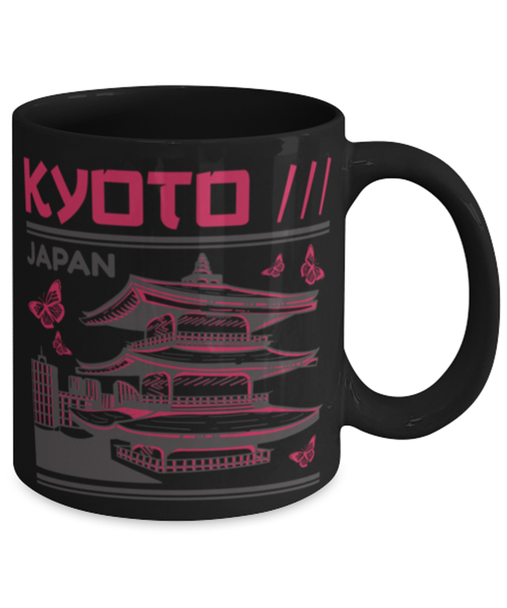 Kyoto, black Coffee Mug, Coffee Cup 11oz. Model 60082
