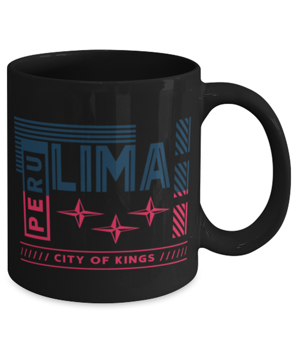 Lima, black Coffee Mug, Coffee Cup 11oz. Model 60082