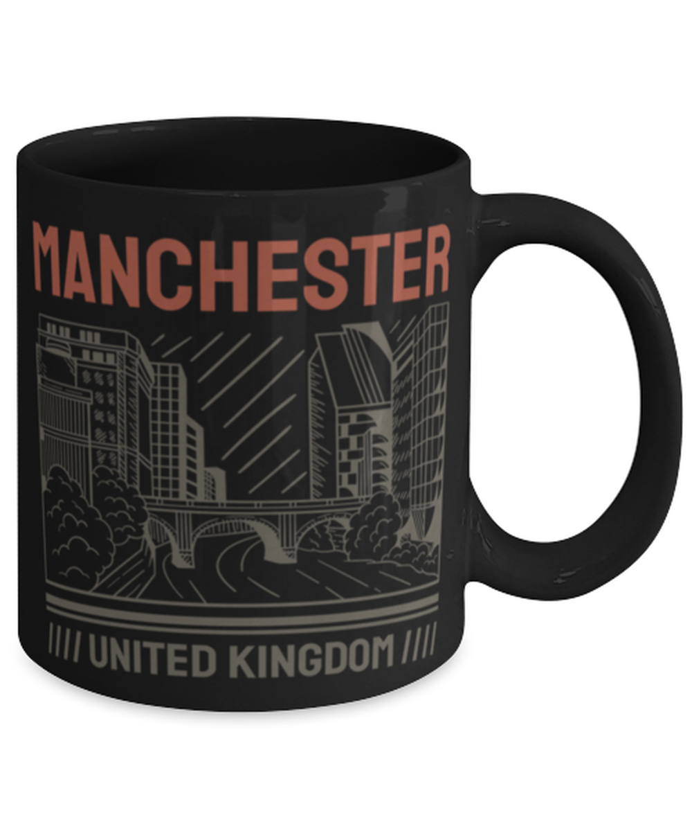 Manchester, black Coffee Mug, Coffee Cup 11oz. Model 60082
