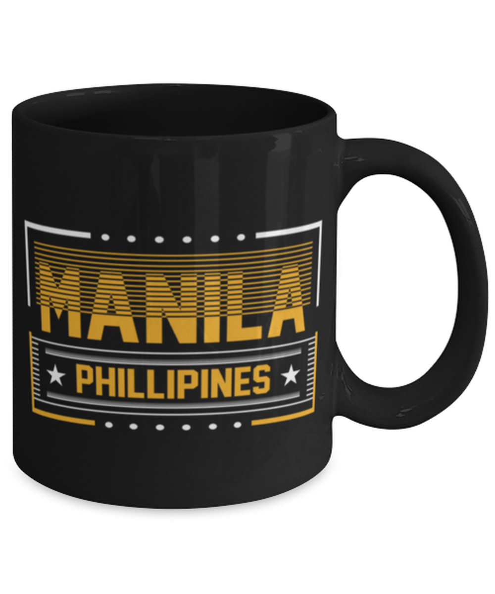 Manila, black Coffee Mug, Coffee Cup 11oz. Model 60082