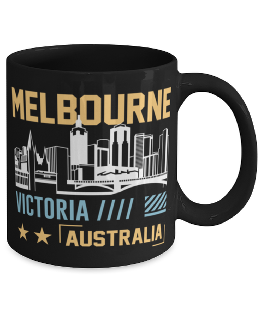 Melbourne, black Coffee Mug, Coffee Cup 11oz. Model 60082