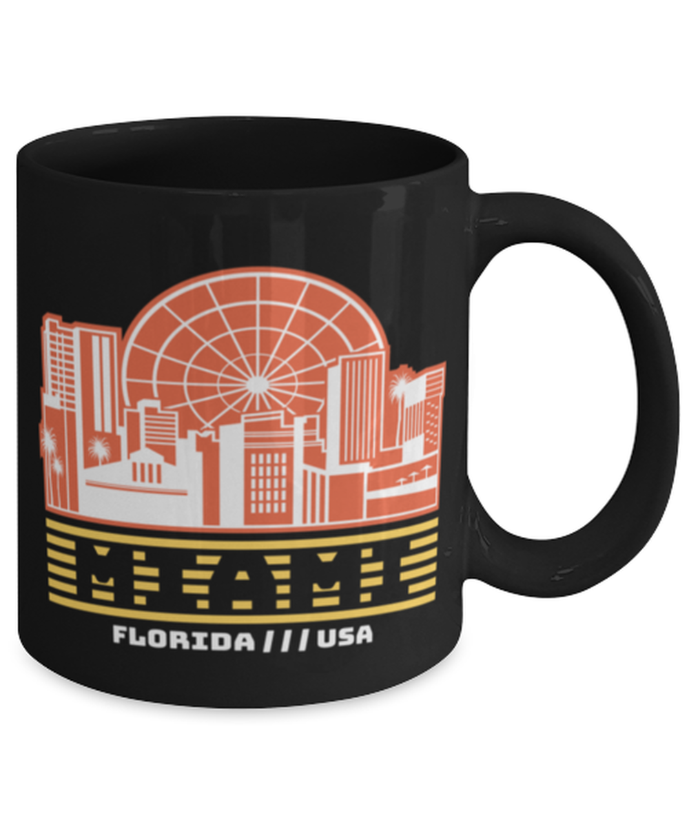 Miami, black Coffee Mug, Coffee Cup 11oz. Model 60082