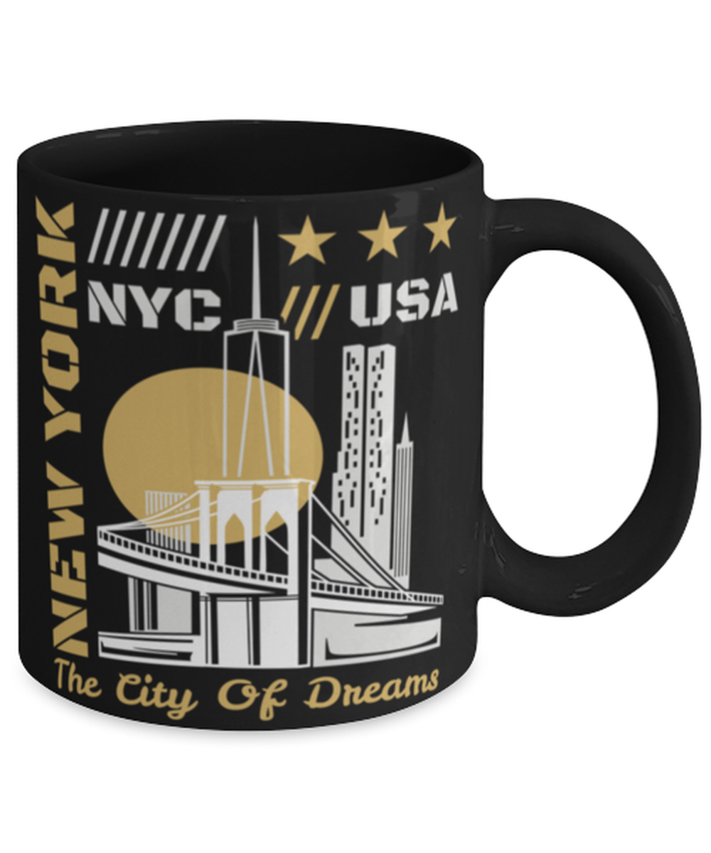 New York, black Coffee Mug, Coffee Cup 11oz. Model 60082