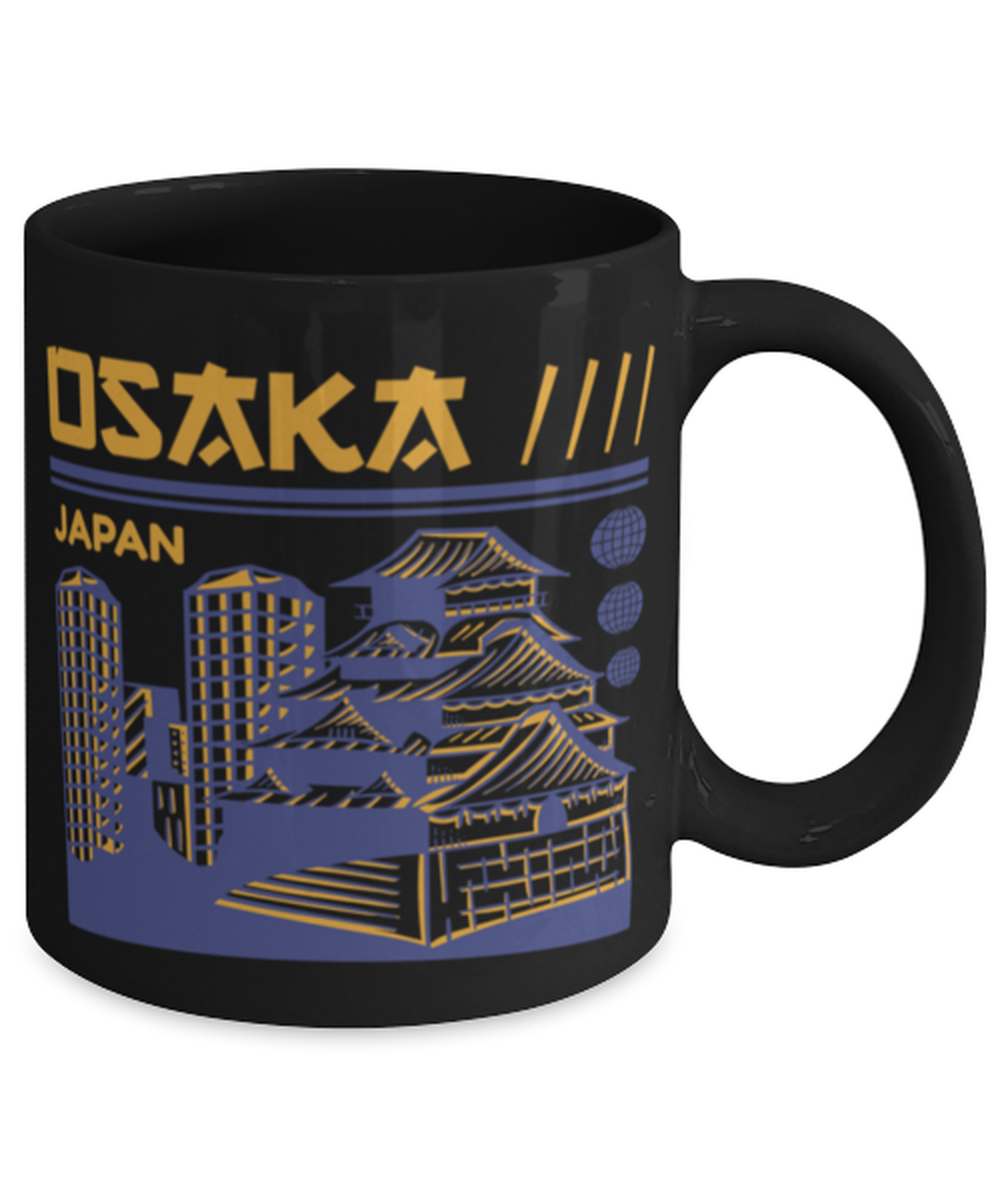 Osaka, black Coffee Mug, Coffee Cup 11oz. Model 60082