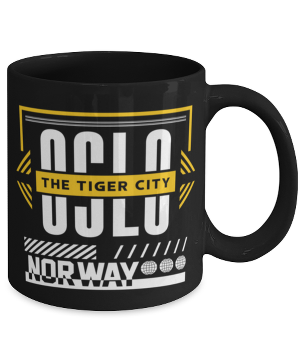Oslo, black Coffee Mug, Coffee Cup 11oz. Model 60082