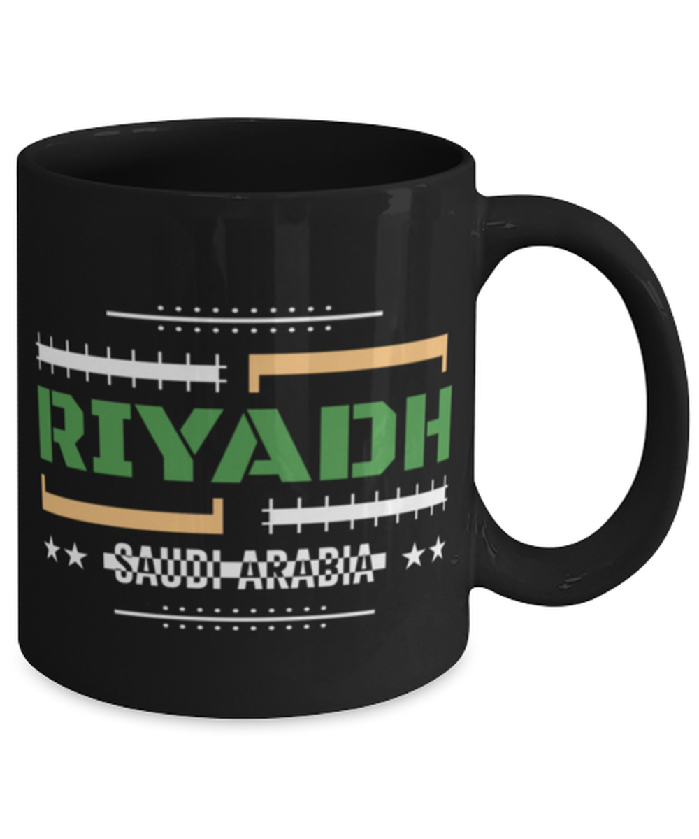 Riyadh, black Coffee Mug, Coffee Cup 11oz. Model 60082