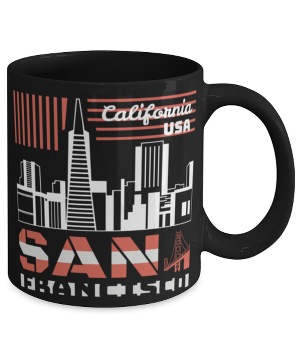 San Francisco, black Coffee Mug, Coffee Cup 11oz. Model 60082