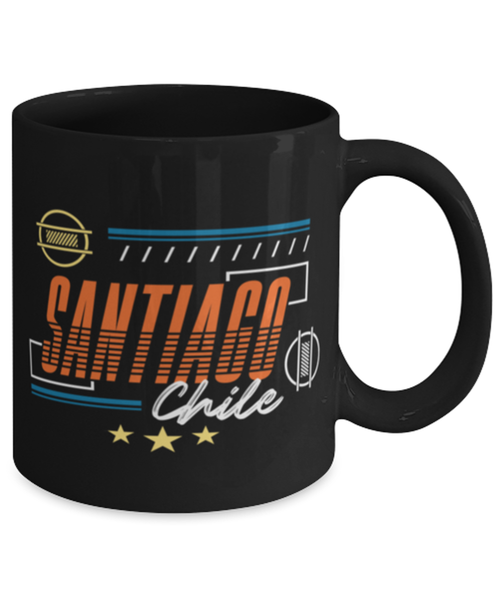 Santiago, black Coffee Mug, Coffee Cup 11oz. Model 60082