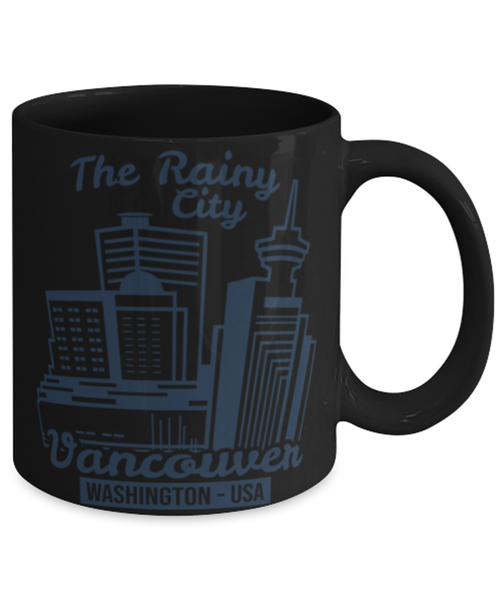 Vancouver, black Coffee Mug, Coffee Cup 11oz. Model 60082