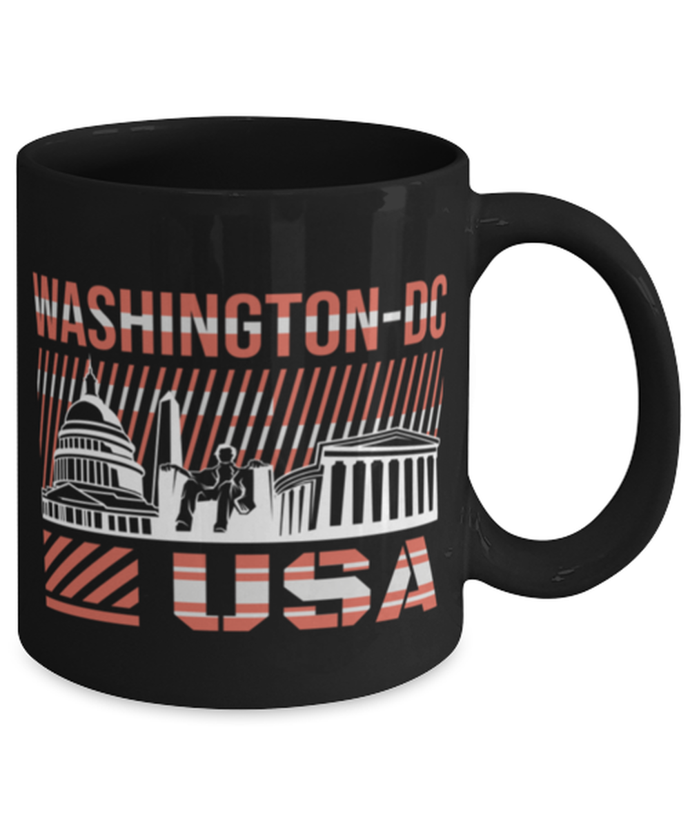 Washington DC, black Coffee Mug, Coffee Cup 11oz. Model 60082