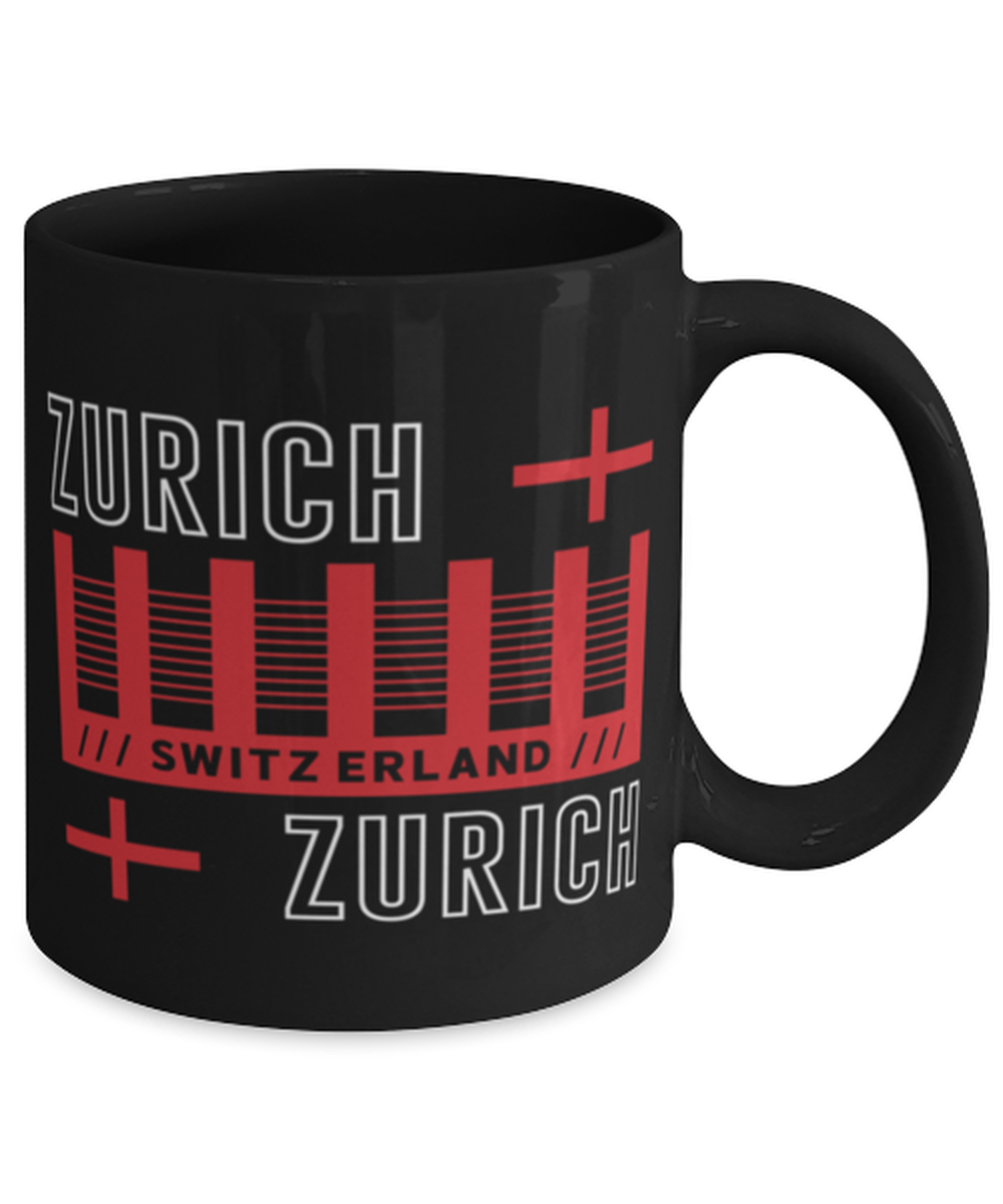 Zurich, black Coffee Mug, Coffee Cup 11oz. Model 60082