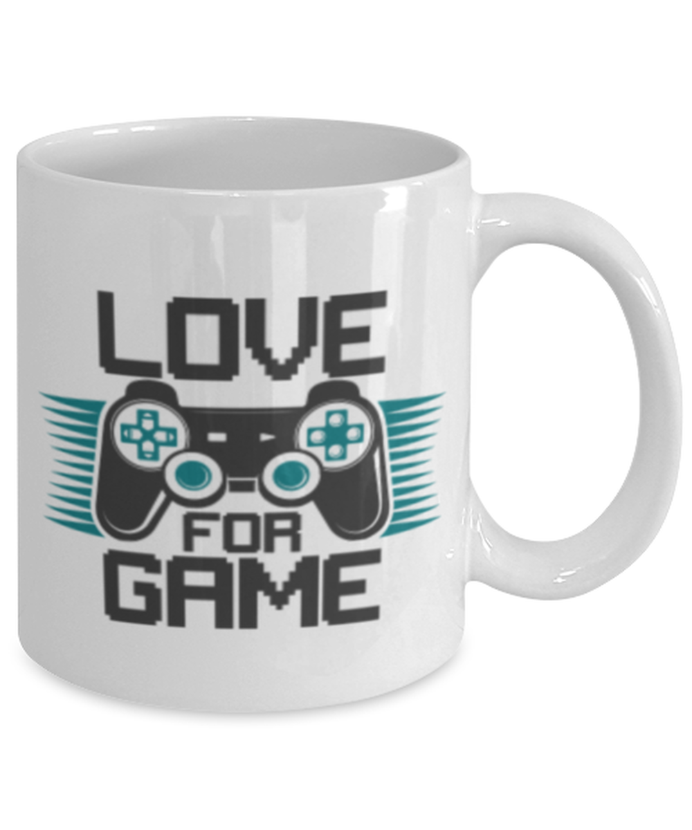 Love for game, white Coffee Mug, Coffee Cup 11oz. Model 60089
