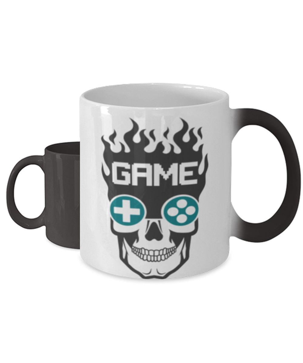 game,  Heat Sensitive Color Changing Coffee Mug, Magic Coffee Cup. Model 60089