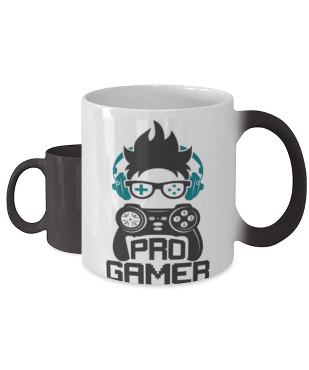pro gamer,  Heat Sensitive Color Changing Coffee Mug, Magic Coffee Cup. Model 60089