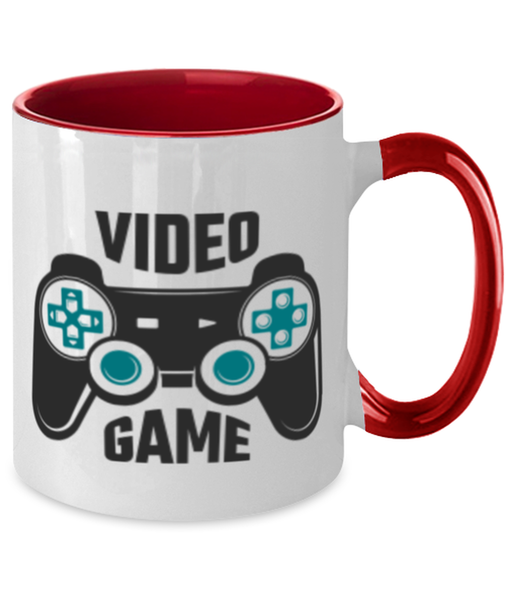 video game, red Two Tone Coffee Mug. Model 60089
