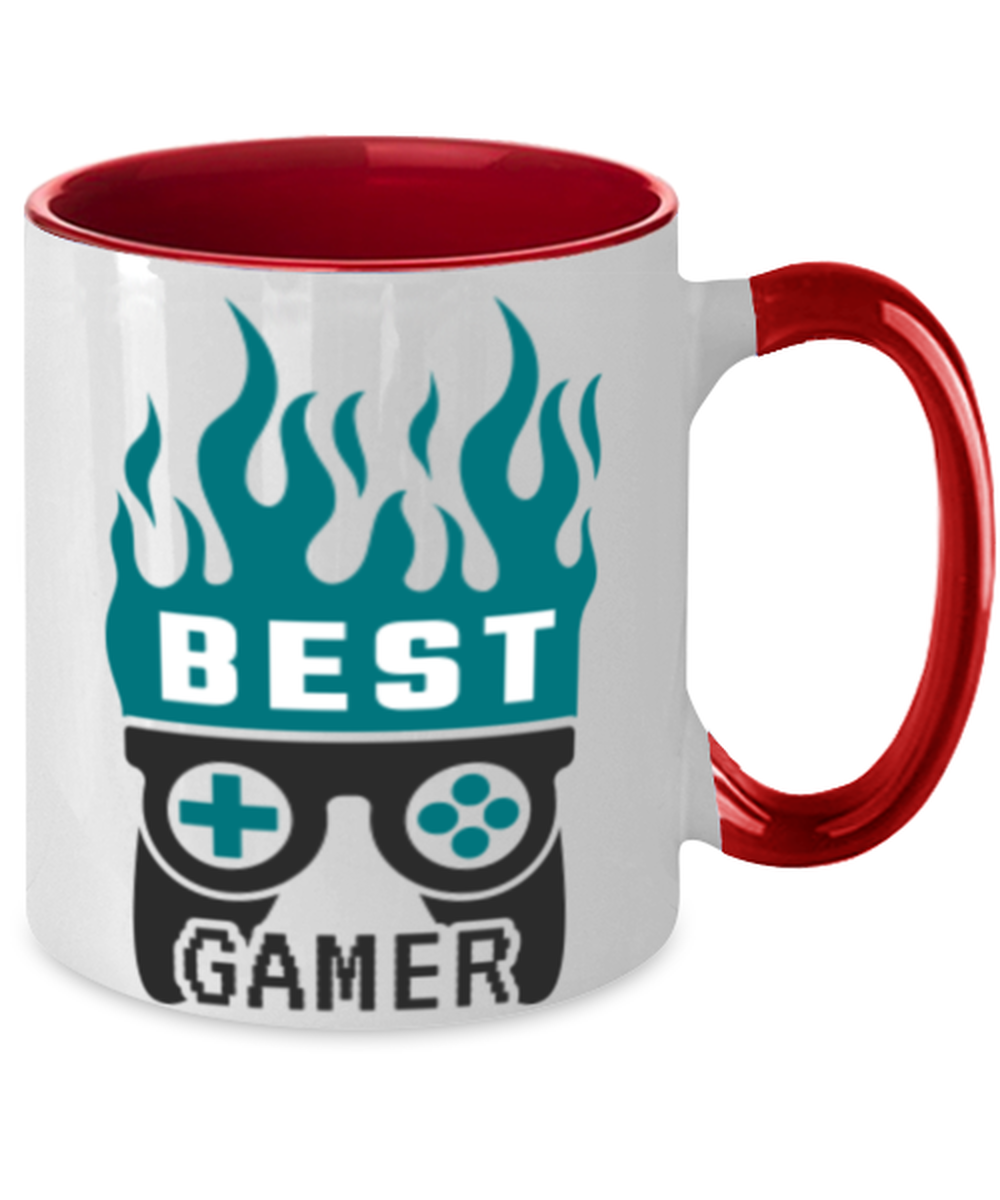 Best Gamer, red Two Tone Coffee Mug. Model 60089