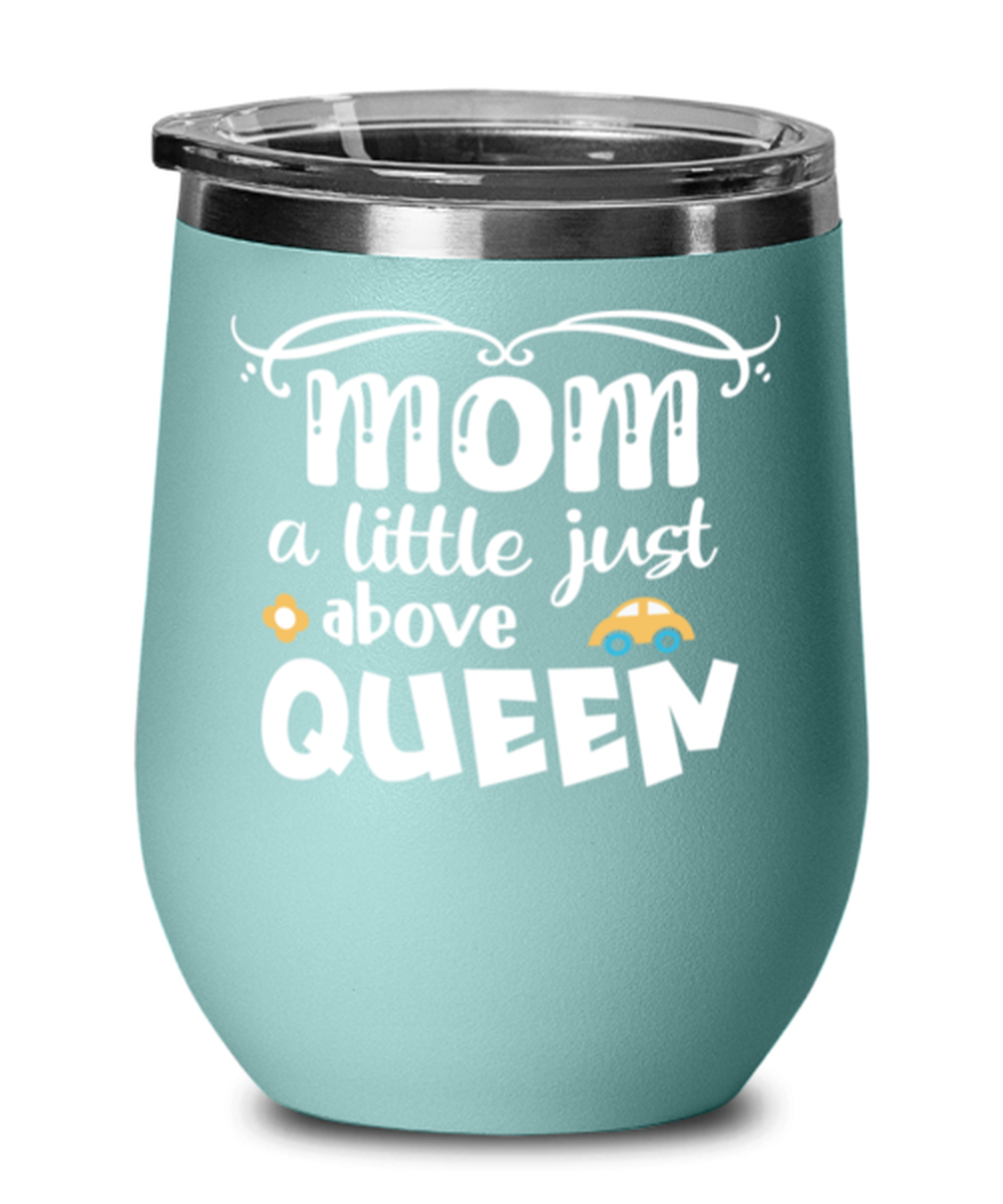 Mom a little just above queen, teal Wineglass. Model 60043