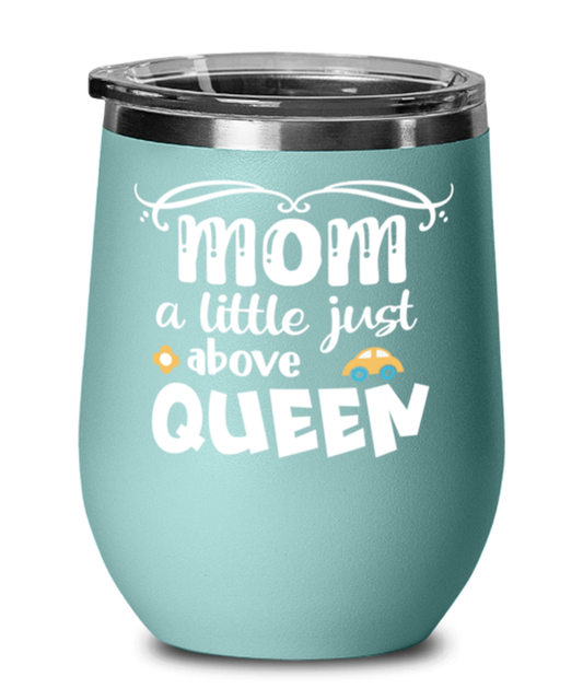 Mom a little just above queen, teal Wineglass. Model 60043