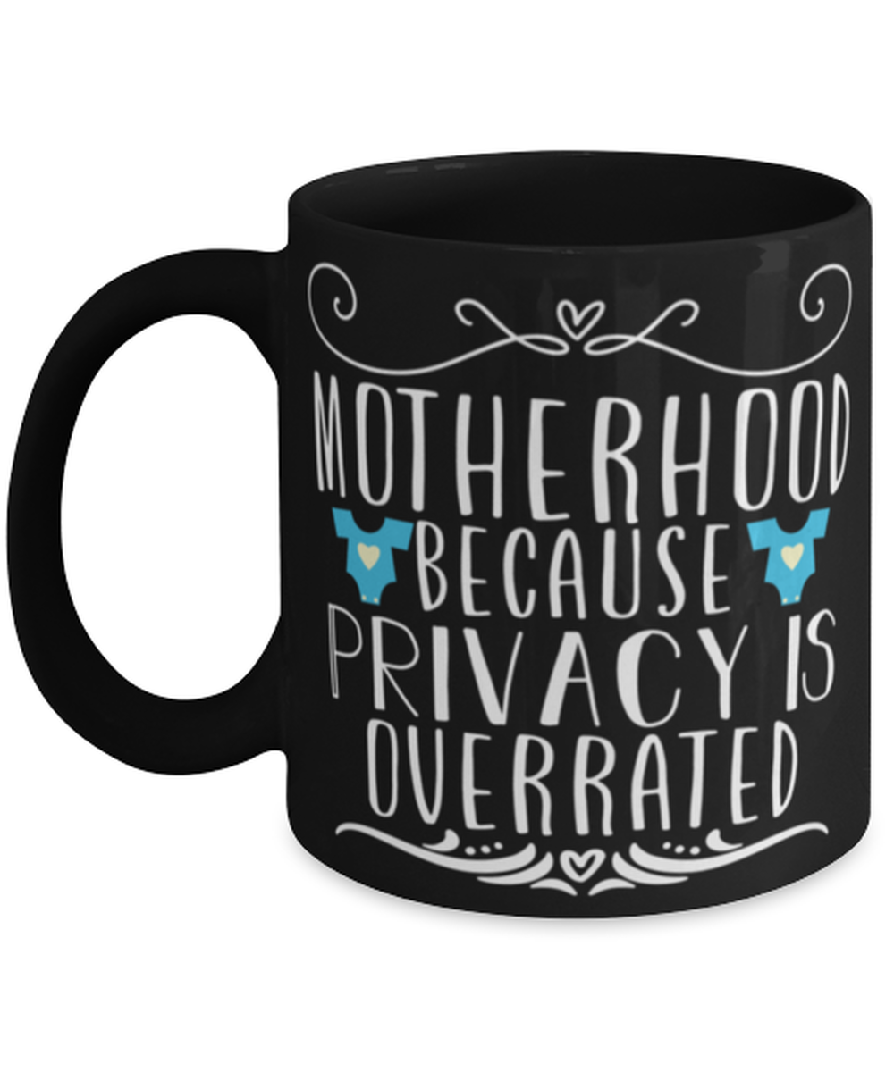 Motherhood, black Coffee Mug, Coffee Cup 11oz. Model 60044