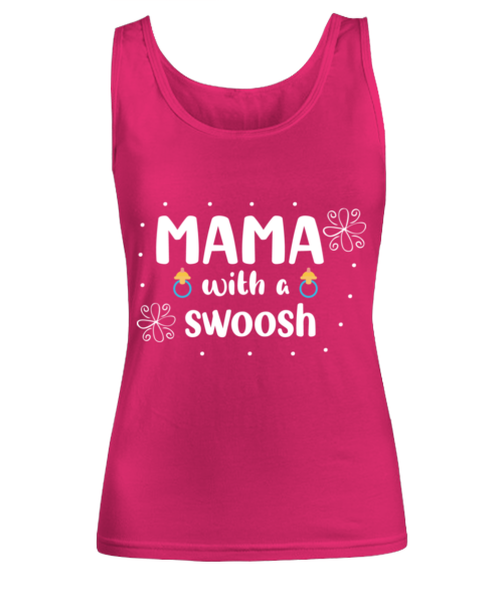 Mama with a swoosh, heliconia Women's Tank Top. Model 60045