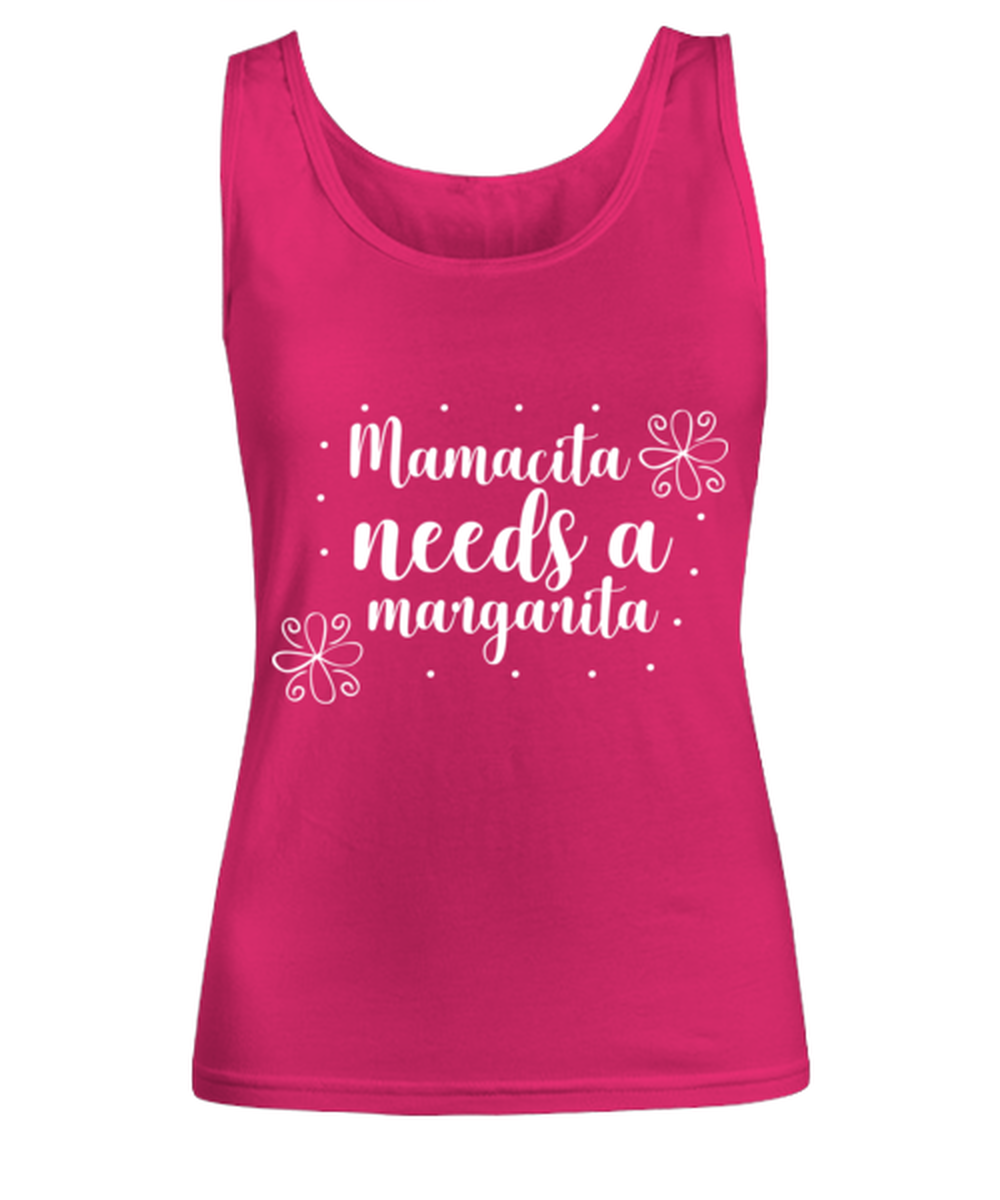 Mamacita needs a margarita, heliconia Women's Tank Top. Model 60045