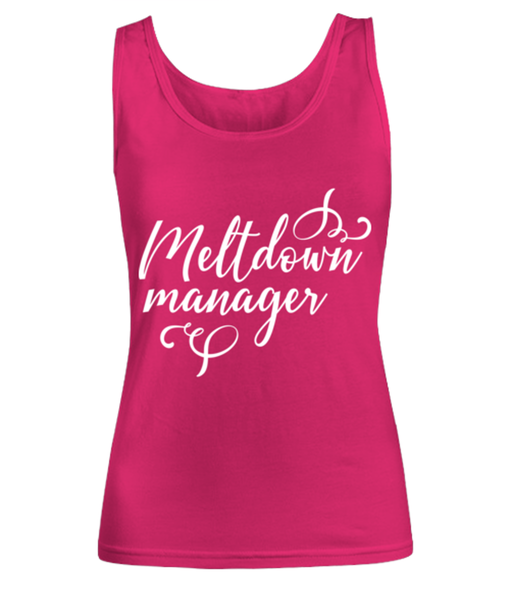 Meltdown manager, heliconia Women's Tank Top. Model 60045