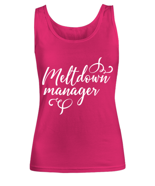 Meltdown manager, heliconia Women's Tank Top. Model 60045