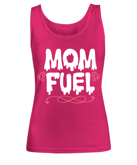 Mom Fuel, heliconia Women's Tank Top. Model 60045