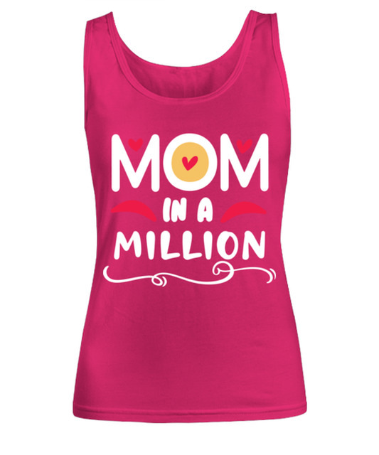 Mom in a million, heliconia Women's Tank Top. Model 60045
